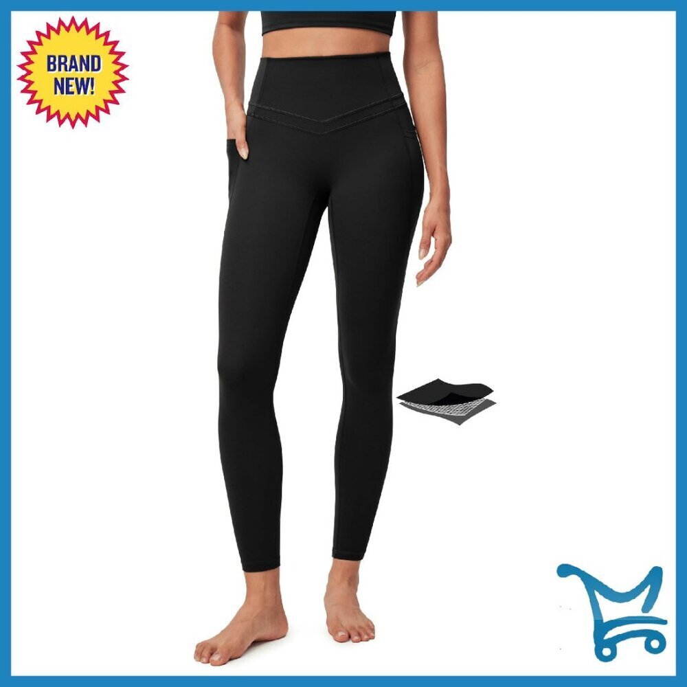 High Waist Compression Leggings with Pockets Tummy Control Workout Yoga Pants